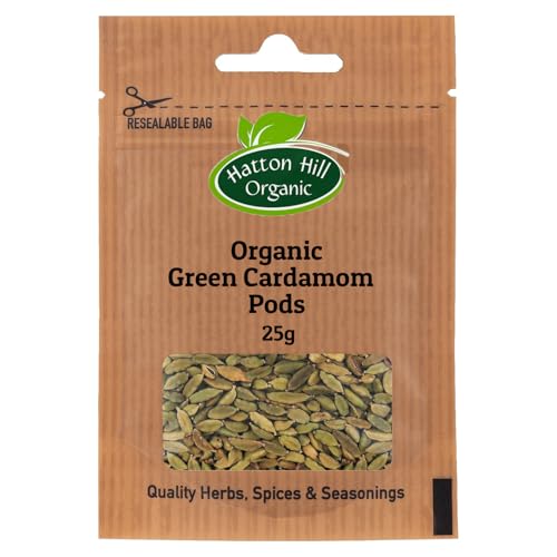 Organic Green Cardamom Pods 25g by Hatton Hill Organic