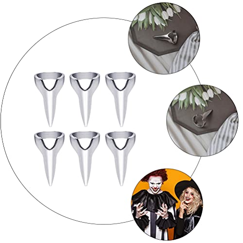 Beaupretty 20 Unidades Ferramenta De Estilo Anel De Unha Garra De Dedo Gótico Anel De Cabelo Anéis D