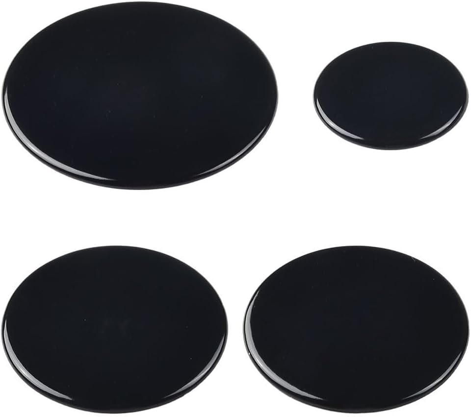 Daaxing Lot de 4 capuchons et bouchons universels pour cuisinière à gaz, 55-75-100 mm