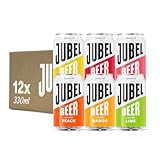 JUBEL Mixed Case (3 Peach, 3 Blood Orange, 3 Grapefruit, 3 Lemon) - Award Winning Gluten Free Beer - Vegan, Low Calorie & Low Sugar | Dangerously Refreshing Fruit Lager | 4% ABV
