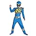 Blue Power Rangers Costume for Kids. Official Licensed Blue Ranger Dino Charge Classic Muscle Power Ranger Suit with Mask for Boys & Girls, Medium (7-8)