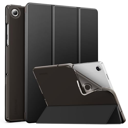 MoKo Custodia Protettiva per Samsung Galaxy Tab A11+ 11'' 2025 (SM-X230/X236/X238)/ Tab A9+ 11' 2023 (SM-X210/X216/X218), Cover in TPU e Pelle PU, Sostegno, Auto Riattivazione/Standby, Nero