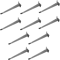 Vista 1 de Soporte de estante de 12 pulgadas, cromado, estante de panel de exhibición de 10 piezas