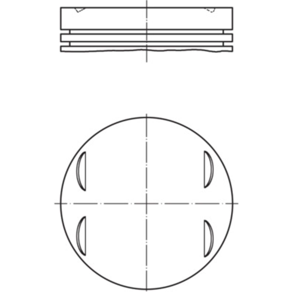 Mahle Original 083 13 01 Pistone