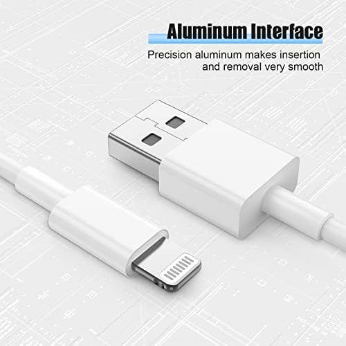 2Pack 1M iPhone Charger Cable,[Apple MFi Certified] USB to Lightning Cable,Fast Charging Cables 3ft Long iPhone Cable for Apple iPhone 14 13 Pro/12/11/11 Mini/XS/XS Max/XR/X/8/8 Plus/7/6s/6/5,iPad