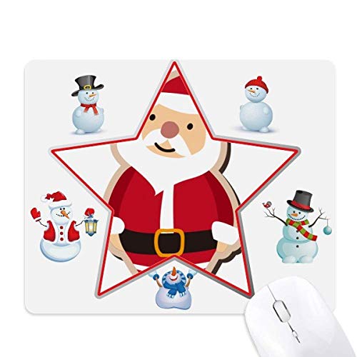 Tapis de souris père Noël étoile bonhomme de neige festival