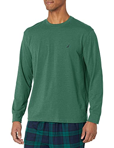 Nautica Men's Long-Sleeve Sleep T-Shirt, Tidal Green, S #TOP10