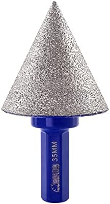 SHDIATOOL Diamond Beveling Chamfer Bits 50mm x M14 Countersink Drill Bits for Tile Marble Ceramic Trimming Finishing Cleaning Enlarging Existing Holes