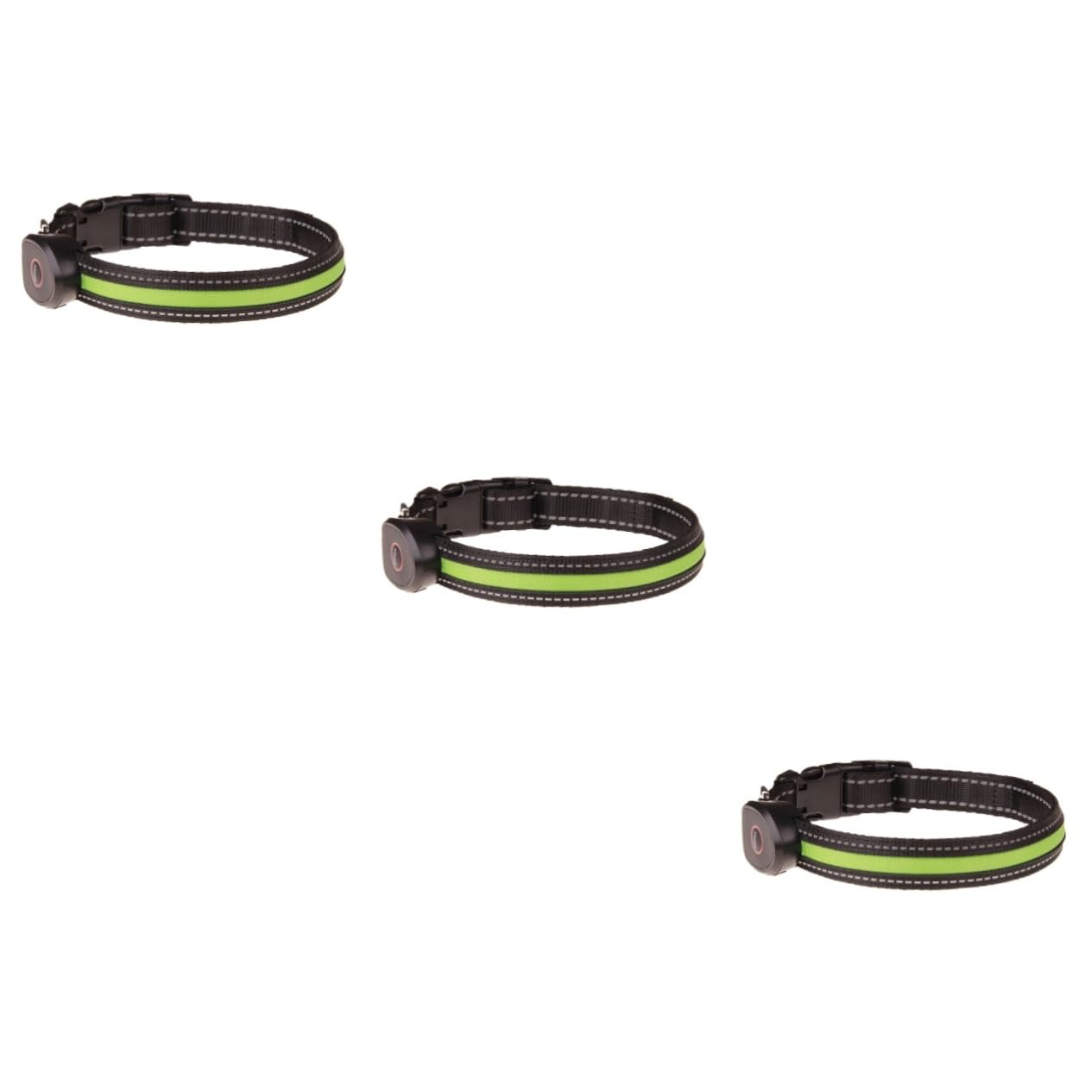 FOMIYES Collar De 3 Piezas Collar Intermitente Para Mascotas Para Perros Que Brilla En La Oscuridad es Para Perros LED Iluminado Circular Que