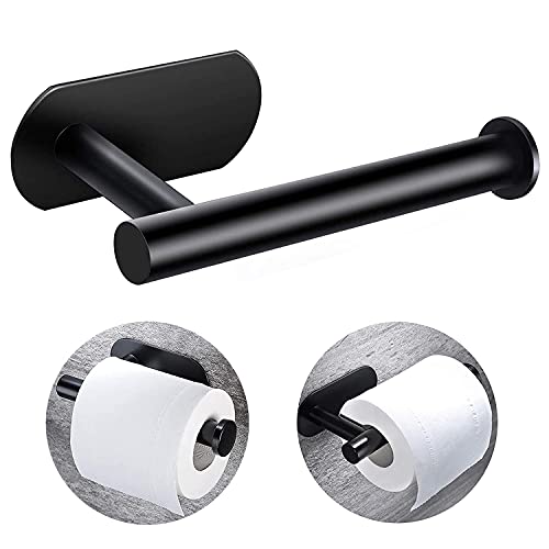 BlueSunny Toilettenpapierhalter Ohne Bohren,Selbstklebend Klorollenhalter, WC Papier Halterung Handtuchhaken Edelstahl, Handtuchhalter Kleiderhaken Papierhalter für Badzimmer Küche Cover
