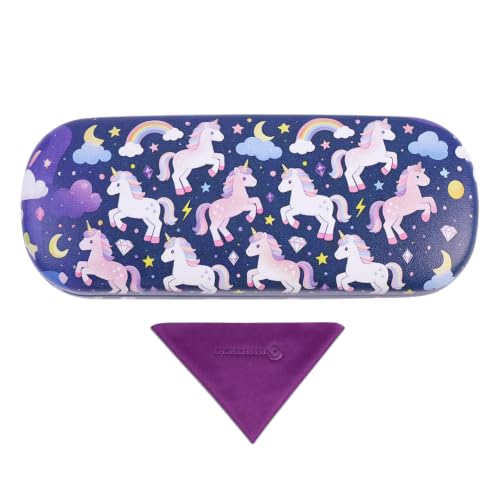Image of PERFECTSIGHT Hard Shell Eyeglasses Case, Kawaii Protective Glasses Case for Kids, Cute Eyeglass Case for Women Men Girls