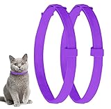 Pets vv 2 Pack Cat Flea Collar with 8 Months, Flea Collar for Cats Easy to Repels Fleas & Ticks, Safe and Effective Cat Flea and Tick Collars