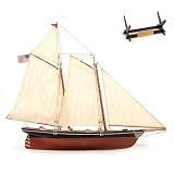 OcCre America the Yacht that Made History 1:75 Scale Wooden Ship Model Construction Kit 12014 Adult Assembly...