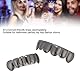 Zähne Set, Hip Hop Grillz, glänzende Zähne Hip Hop Prop Zähne Dekoration für Halloween Party Geschenk(SCHWARZ)