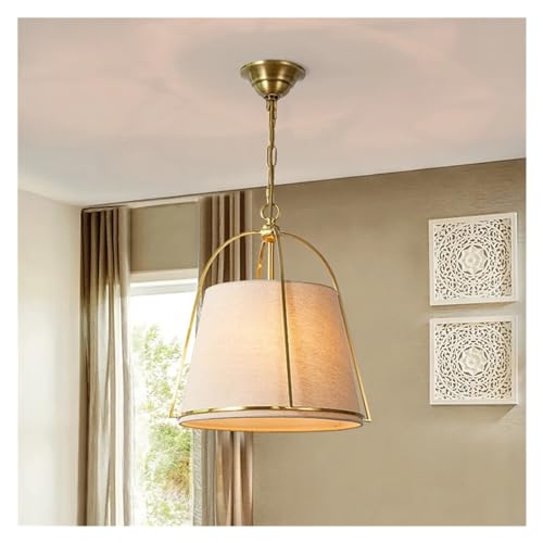 Art Deco Brązowy Tkanina Klosz Lampy Żyrandol Restauracyjny Luksusowa Kawiarnia Wnętrze Restauracji Dekoracyjny Żyrandol, do Kuchni, LQ-44