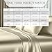DECOLURE Satin Bed Sheets - 6 Piece Luxury Silky Full Size Bedding Set - Softer Than Silk, Wrinkle-Free with 15” Deep Pocket Fitted Sheet, Perfect for Hair & Skin, Gifts for Women (Champagne)