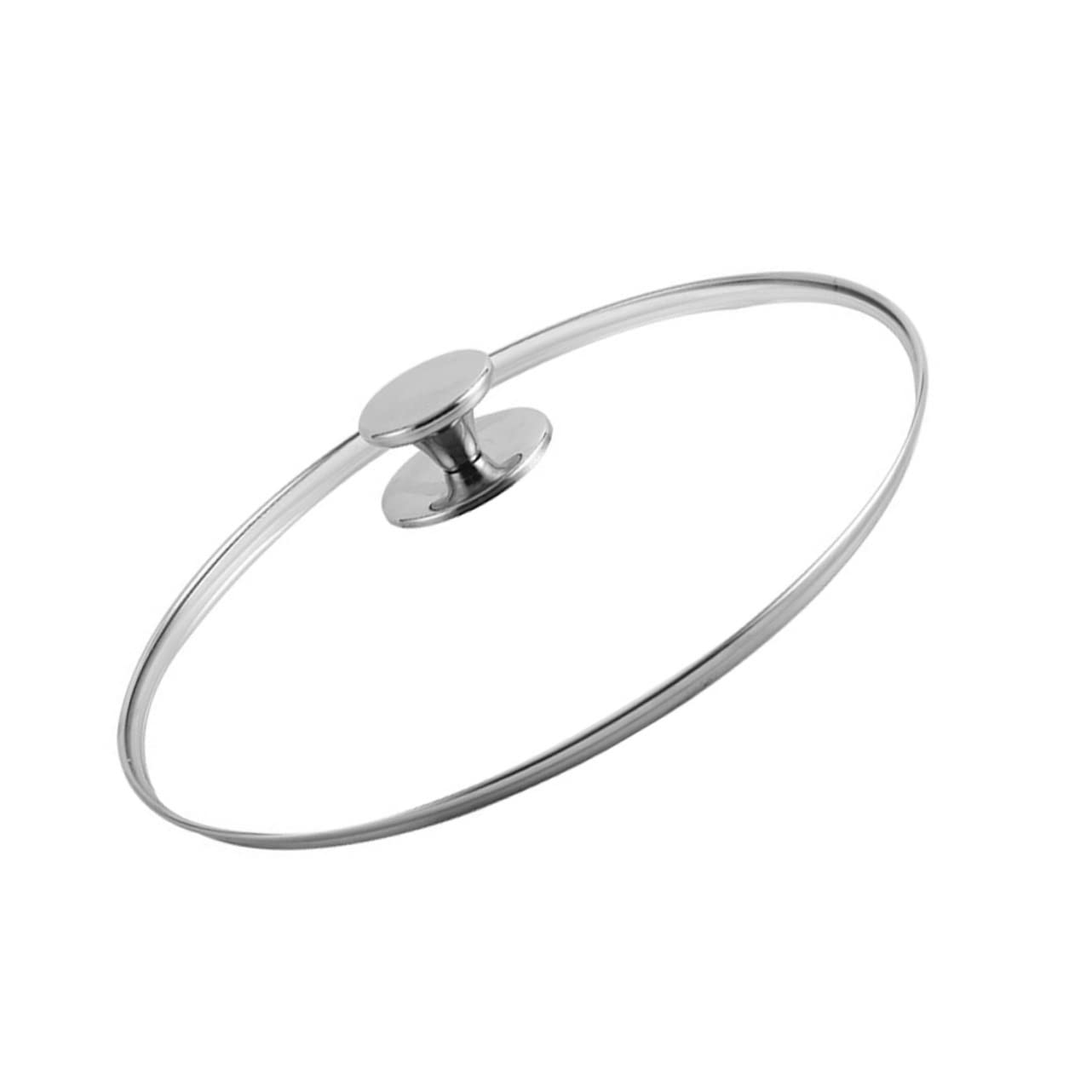 Cubierta redonda de acero inoxidable para ollas de acero inoxidable, tapa de sartén, tapa de sartén, cubierta universal para ollas de cocina, cubierta de alimentos, herramienta de cocina, cubierta