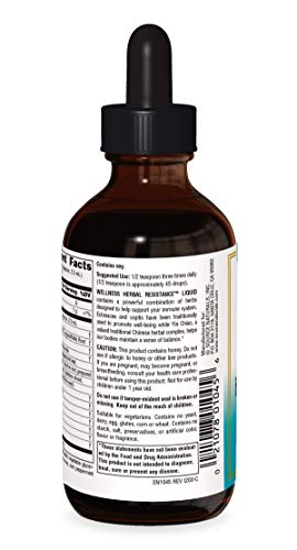 Source Naturals Wellness Herbal Resistance Liquid Immune Defense Supplement & Immunity Booster With Echinacea, Elderberry & Yin Chiao - 4 Oz #TOP1