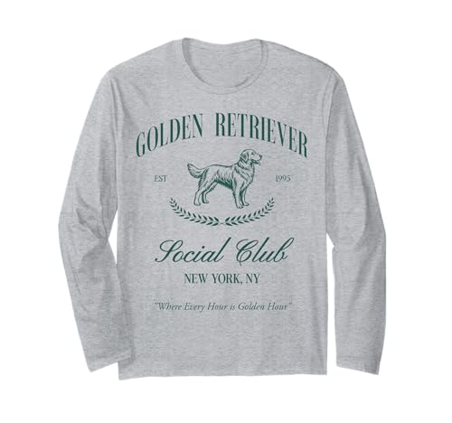 Golden Retriever Social Club Preppy Dog Mom Retro 80s 90s