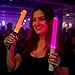 LED Glow Sticks Reusable Glow Party Favor Supplies Multicolor Light Up Stick Idol Concert LED Flashing Bright Glow Lightsticks for Wedding, Birthday, Raves, Concert, Halloween, Christmas (Black-2Pack)