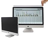 Computer Privacy Screen Filter for 27 inch Widescreen Display Monitors by AirMat. Anti Glare Protector Film for Data Confidentiality. (27