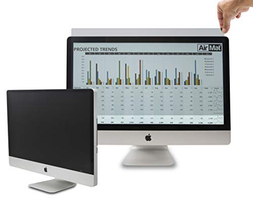 27 inch Computer Privacy Screen Filter for Widescreen Computer Monitor - 16:9 Aspect Ratio - Premium - Reversible Anti-Glare Protector - Privacy for Data Confidentiality by AirMat