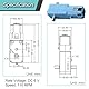 JYUDAUFU 4 Stück TT-Getriebemotor 1:90 Mini DC 3-6 V mit Metallzahnrädern mit Kabel für Roboter Smart Car DIY RC Spielzeug Elektromotor Getriebe, blauer Motor mit 10-poligem Überbrückungskabel