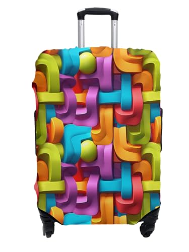 Cover Stretchy Spandex Suitcase Covers for Luggage with Zippers & Elastic Straps, Durable & Stylish Luggage Covers for Suitcase Protects & Decorates (Weaving, X Large (29-32inch suitcase))