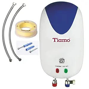 TIAMO 3 Litres Instant Water Heater for Home Use, 6.5 Bar Pressure,Power On/Off Indicator and Advanced Safety, (2000W, ISI Certified)