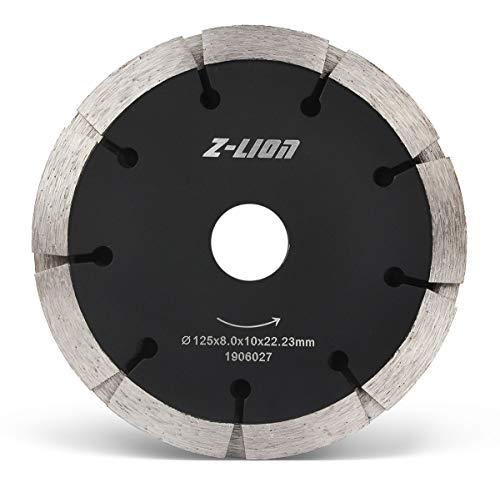 Hoja de diamante de 5 pulgadas con doble punta de sándwich para pared de ladrillo de piso de hormigón