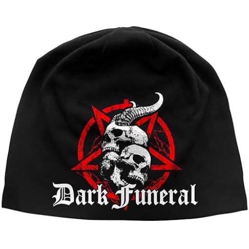 Dark Funeral - Skulls & Pentagram [BEANIE HAT] Black | Ya disponible en tu tienda friki favorita! En mundofriki.es!
