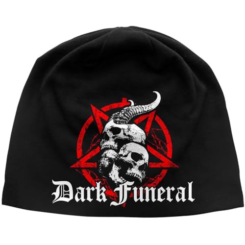 Dark Funeral - Skulls & Pentagram [BEANIE HAT] Black