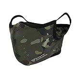 ライラクス(LayLax) イージーブレス フェイスガード L-XL MCBK サバゲー マスク 防護マスク シリコン マルチカム ブラック インナーパッド付き 装備 スポーツ用 ユニセックス