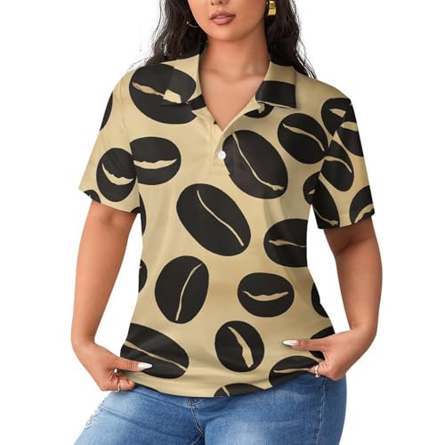 Polo de mujer transpirable con granos de café ideal para tus tardes de terraza
