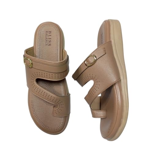 Image of Extra Soft Women's Comfortable Highcushioned Doctor Slippers|Flip-Flops Fashionable Casual & Stylish|Lightweight & Breathable Chappals|Outdoor Sandals Ladies&GirlsBB946