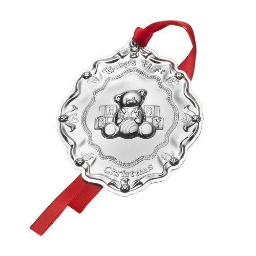 One-Day Sale: Up to 50% Off Towle Baby's First Teddy Bear with Blocks Sterling Silver Christmas Holiday Ornament