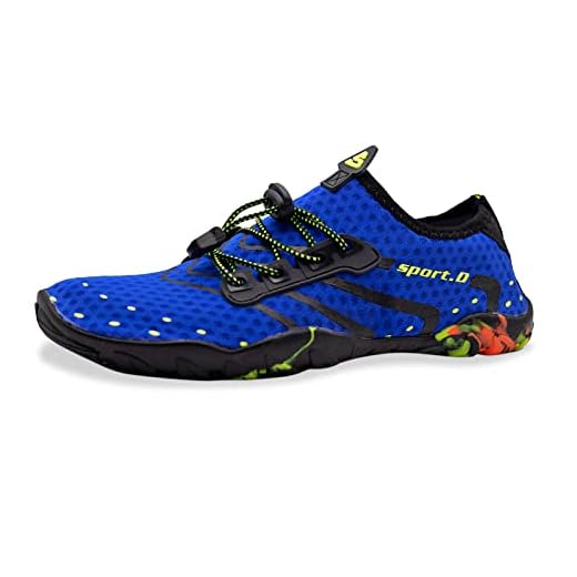 Teemie Escarpines Mujer Hombre Secado Rápido, Zapatos de Agua Unisex, Zapatillas Playa Acuáticas Adulto, Escarpín Deportivo Respirable, Calzado de Natación Surf Yoga Correr Buceo