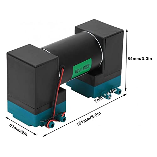Bomba de vacío de diafragma DC24V micro bomba de aire de 24W 8