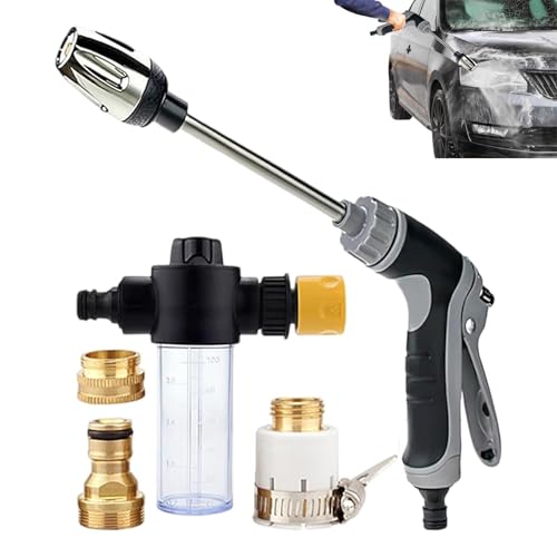 High Pressure Garden Hose Nozzle – Adjustable Spray Water Sprayer