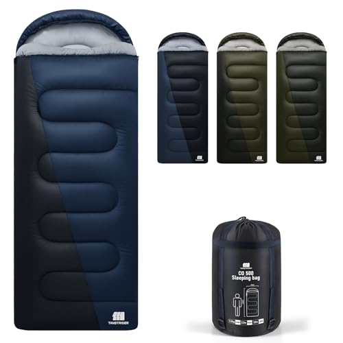 Sleeping Bag para Adultos con Almohada, Tamaño XL Queen para Dos Personas para Camping y Senderismo miniatura 1