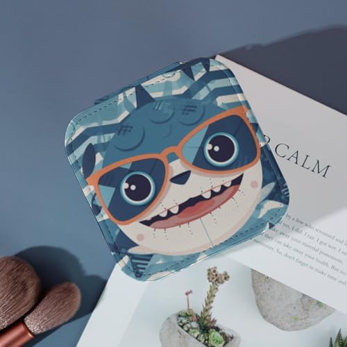 Boîte à bijoux en cuir imprimé avec rangement collier et finitions soignées - 7