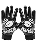 AXEVMEN Football Gloves Adult Men (Black, Large)