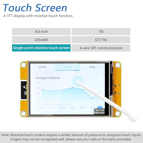 Image of Freenove Bitcoin Miner Solo Lottery Miner, ESP32 CYD 4.0 inch Touch Display 320x480 Pixel TN Screen ST7796 Driver, Dual-core 32-bit 240 MHz Microcontroller WiFi+BT Programmable, Code Tutorial