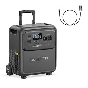 BLUETTI Elite 400 Tragbare Powerstation, 3840Wh Akku mit 2600W AC Ausgängen (3900W Power Lifting), Solargenerator mit hoher Kapazität und Rollen für Zuhause, Notstrom & RV (Inkl. Solarladekabel)