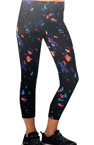 Kirkland Signature Girls' Moisture Wicking Fabric Active Capri Legging (X-Large / 16, Black Glow)2