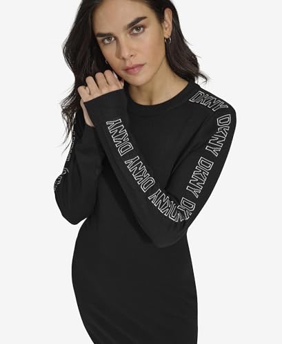 Dkny DD2GN711 Women'S Jewel Neck Sweater Logo Dress thumb #1
