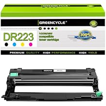 greencycle 1 Pack DR223 DR227 Compatible Drum Unit Replacement for DR223CL DR-223CL DR-223 Drum Work with MFC-L3770CDW MFC-L3750CDW HL-L3230CDW HL-L3270CDW HL-L3290CDW Printer Universal BK/C/M/Y