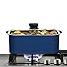West Bend 87905B Slow Cooker Large Capacity Non-stick Vessel with Variable Temperature Control Includes Travel Lid and Thermal Carrying Case, 5-Quart, 760 watts, Blue