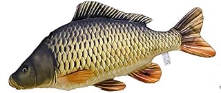 GABY Fish Pillows Common Carp Cushion, Multi-Colour, Medium