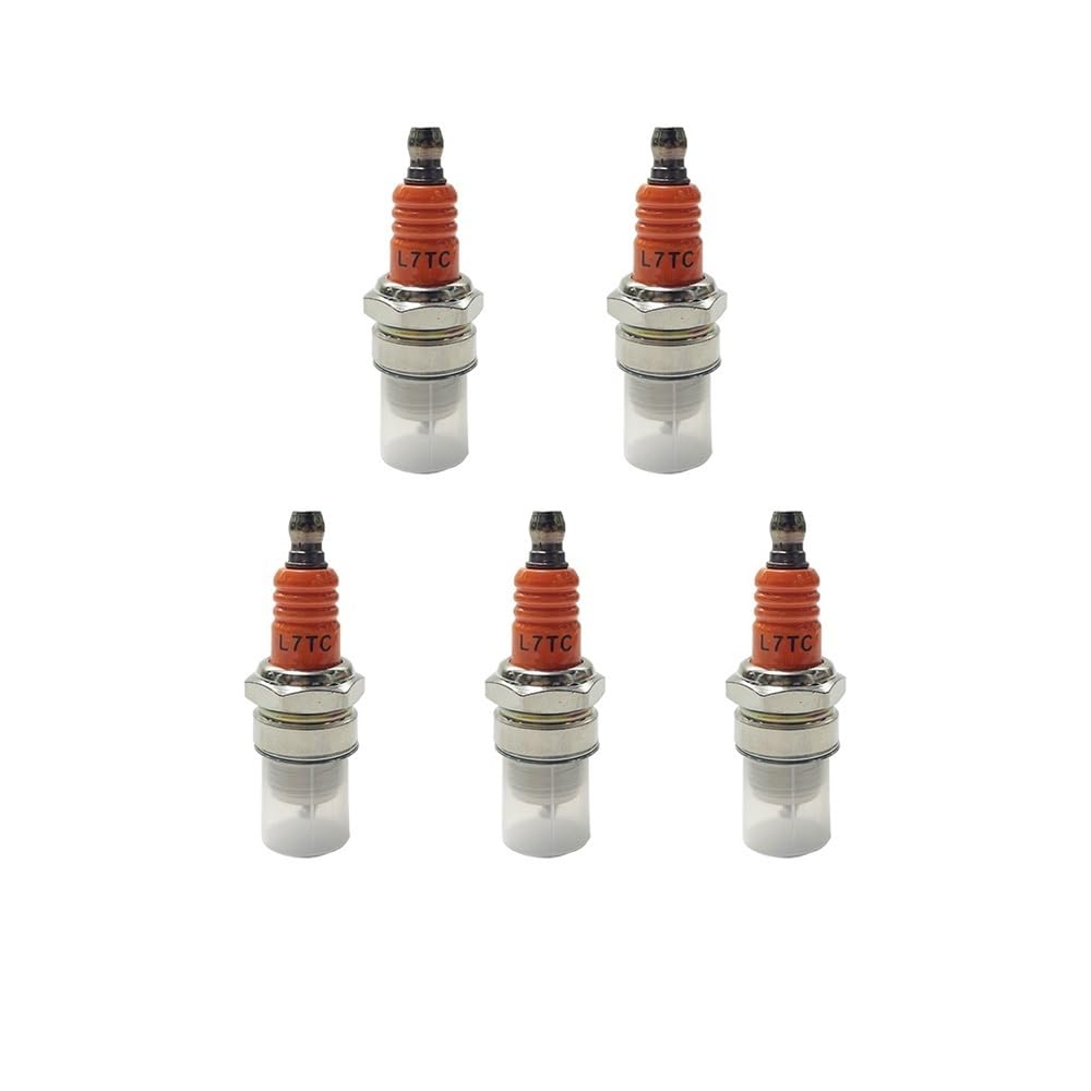 5 bujías L7TC compatibles con motosierras de Dos Tiempos BM6A, BMR6A, WS6E, WS7E, BPMR6A, WS7F, CJ7Y, W20MU, M6, M7 y BPMR6A.